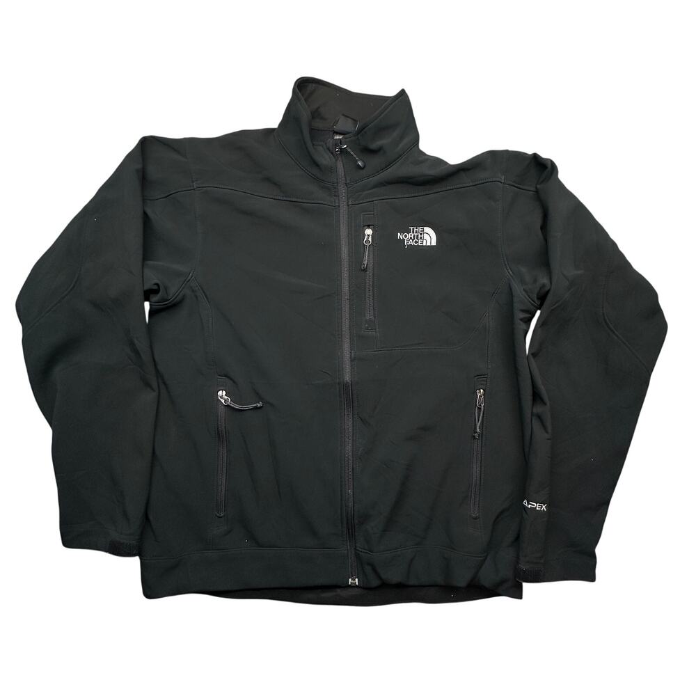 The North Face Apex Bionic Softshell Jacket Mens Medium Full Zip Black